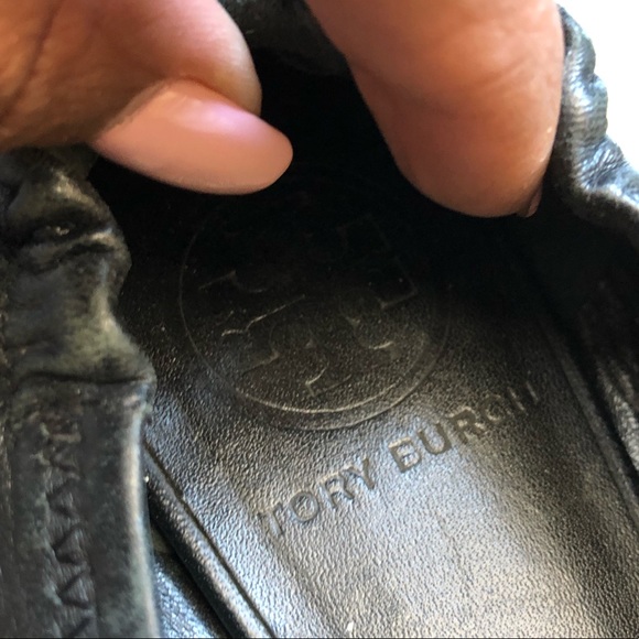 Tory Burch Leather Ballerina Flats - Picture 2 of 6